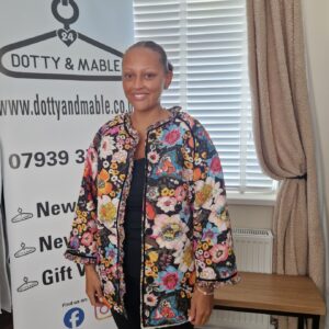 Flower quilted fleece lined jacket (SALE)