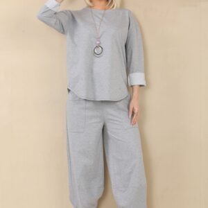 Marl Grey Sweat top & Pants set