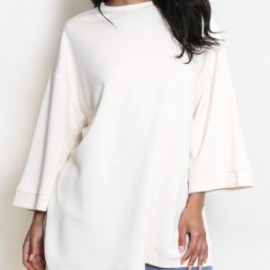 The oversized Cream T Shirt
