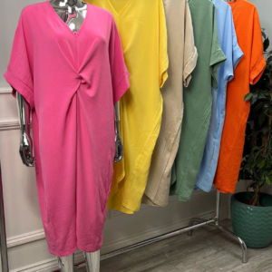Twist front dress