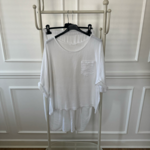 Linen pocket slouch top & cocoon pocket pants