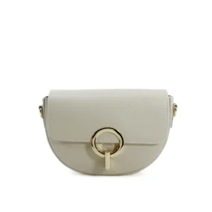 The cream saddle crossbody bag