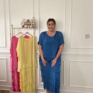 The Silk Ruffle Dress