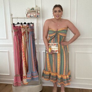 Ibiza Strapless maxi Dress