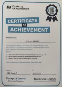 Certificate of achievement 