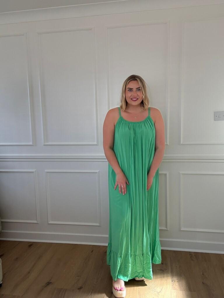 Sadie Green Maxi dress