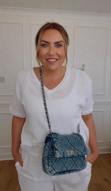 Denim Chain bag