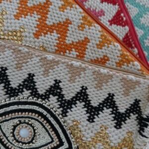Evil eye oversized clutch