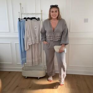 Embroidered co-ord set