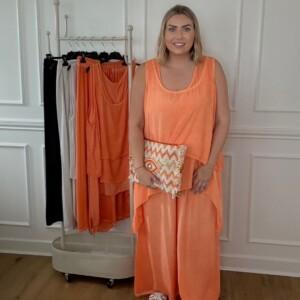 Double layered vest co-ord