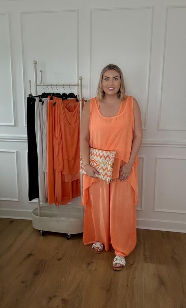 Double layered vest co-ord
